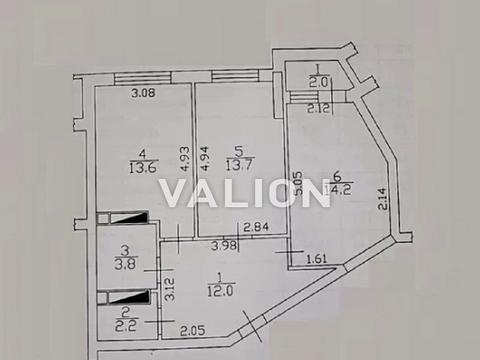 квартира по адресу Новополевая ул., 2 корп. 1
