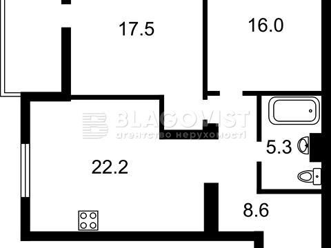 квартира за адресою Анатолія Петрицького вул., 21