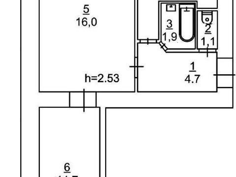 квартира по адресу Энтузиастов ул., 15