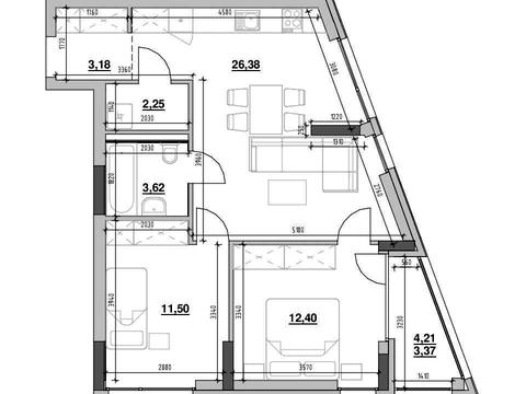 квартира за адресою Залізнична вул., 7П