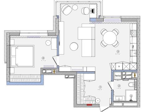 квартира по адресу Андрея Верхогляда ул. (Михайла Драгомирова), 17-Б