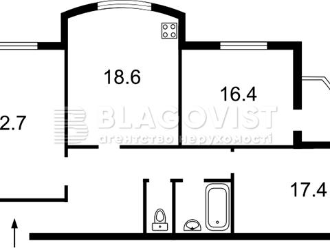 квартира за адресою Валерія Лобановського просп., 126-Г