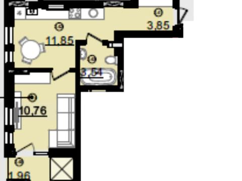 квартира по адресу Гагарина ул. (Юрия Гагарина), (Будинок 1)