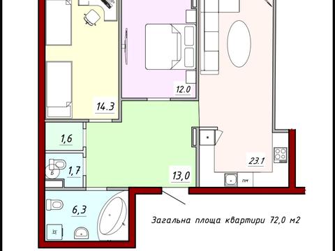 квартира за адресою Червоної Калини вул., 8