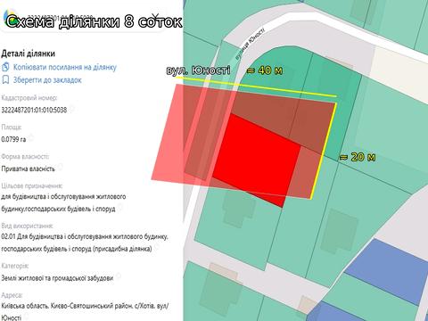 ділянка за адресою Юності вул.