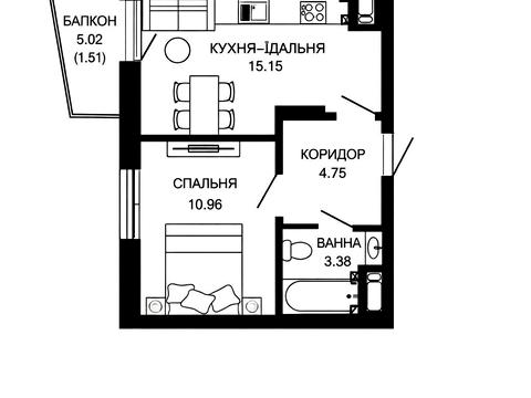 квартира за адресою Василя Щурата вул., (Будинок 1)