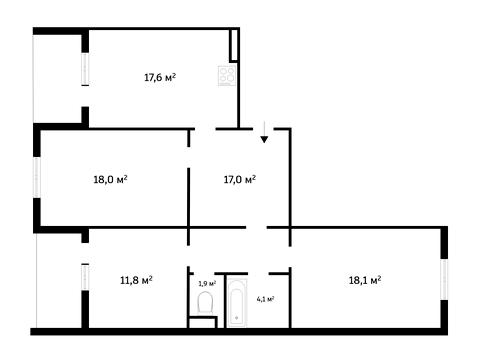 квартира за адресою Академіка Глушкова просп., 9-Є