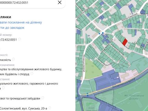 ділянка за адресою Сумська вул.