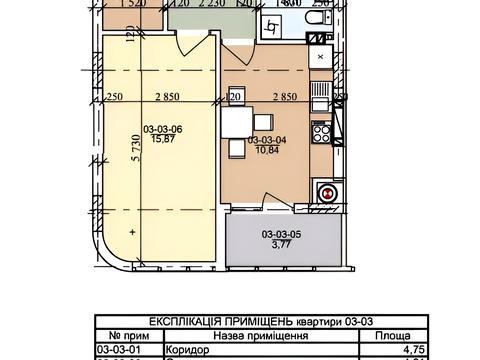квартира по адресу Трускавецкая ул., (Будинок Є)