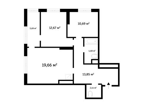 квартира по адресу Днепровская набережная ул., 20-Б