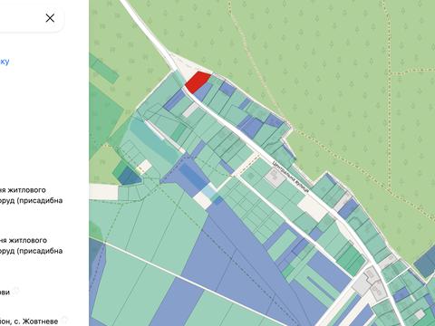 ділянка за адресою центральна