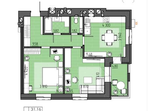 квартира за адресою Соборна вул., 227В