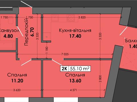 квартира по адресу Капушанская ул., (Будинок А01-2)