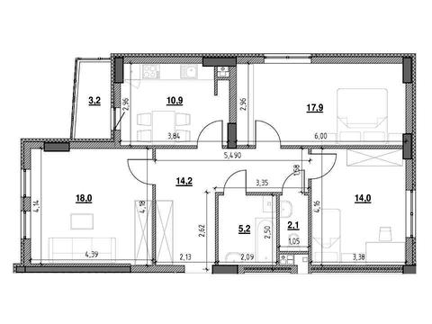 квартира за адресою Гетьмана Івана Мазепи вул. (Топольна), 25-Д