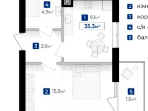 квартира за адресою Євгена Коновальця вул., (Будинок 2)