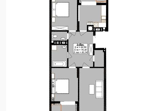 квартира по адресу Гетмана Мазепы ул., (Будинок 1)