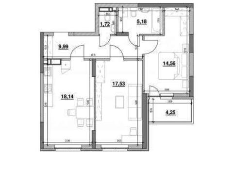 квартира по адресу Воздухофлотский просп. (Повітрофлотський), 56