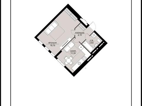 квартира по адресу Великая Кольцевая ул., (Будинок 1)