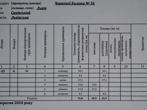 квартира за адресою Червоної Калини просп., 56а