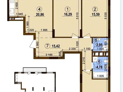 квартира за адресою Олександра Олеся вул., 1