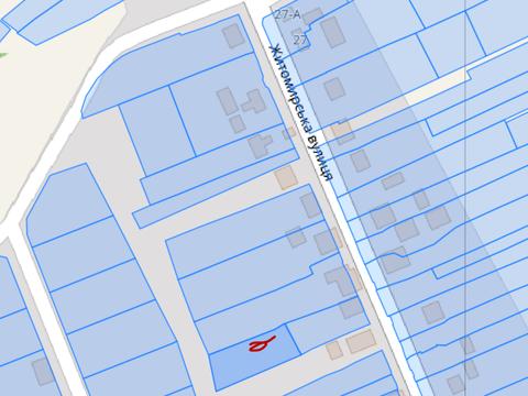 участок по адресу Житомирская ул. (Ватутіна)