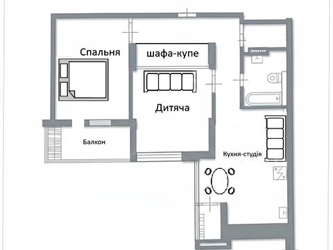 квартира за адресою Київ, Самійла Кішки вул. (Маршала Конєва), 10/1