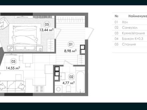 квартира за адресою Дегтярівська вул., 17 к1