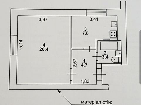 квартира за адресою Гната Хоткевича вул., 44/5