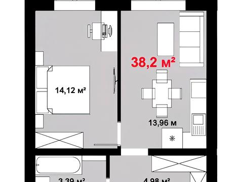 квартира по адресу Урожайная ул., (Будинок 1)