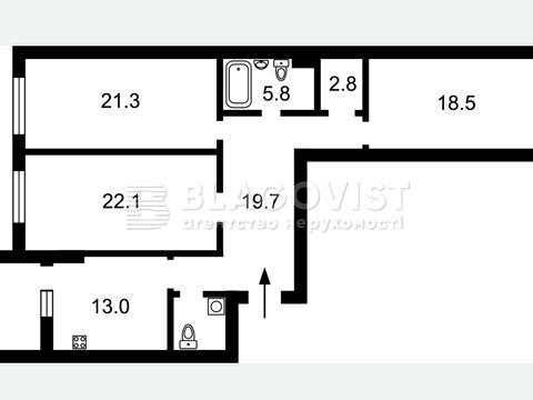 квартира за адресою Бульварно-Кудрявська вул. (Воровського), 17-А