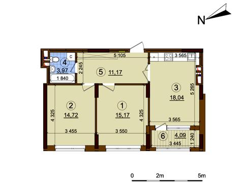 квартира за адресою Європейського Союзу просп. (Правди), 43-А