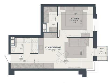 квартира за адресою Василя Тютюнника вул. (Анрі Барбюса), 43