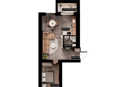 квартира за адресою Вишнева вул., (Будинок 2)