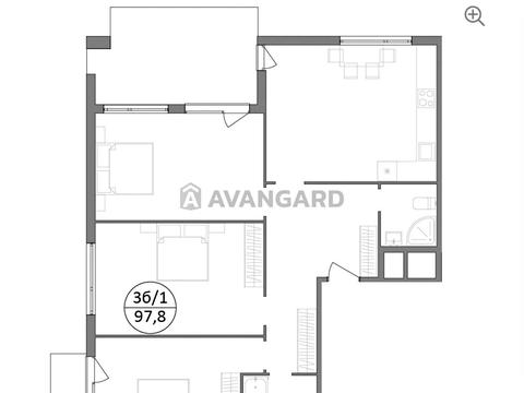 квартира за адресою Широка вул., (Будинок 5, Секція 9)