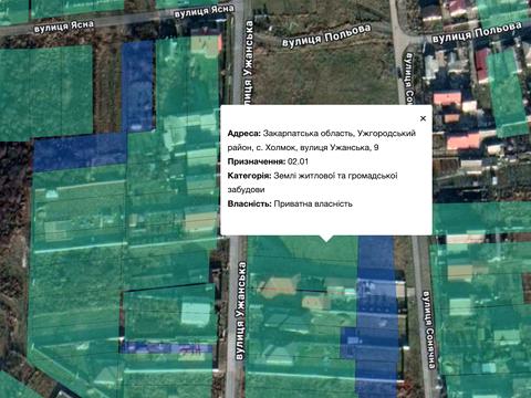 ділянка за адресою Ужанська