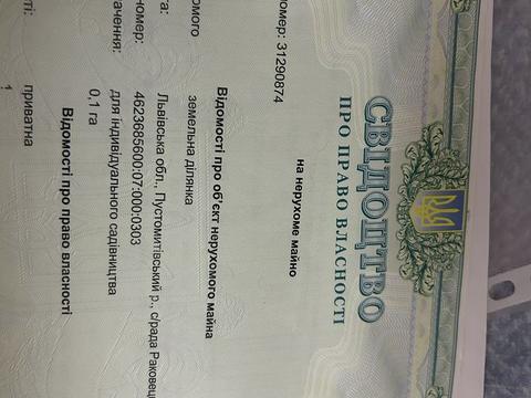 ділянка за адресою 