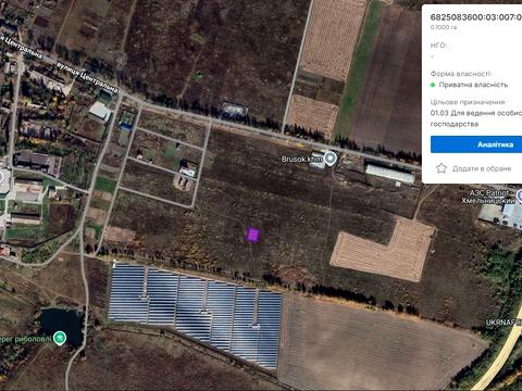 ділянка за адресою Центральна вул.