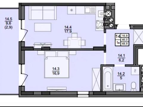 квартира по адресу Кольцевая ул., (Будинок 1)