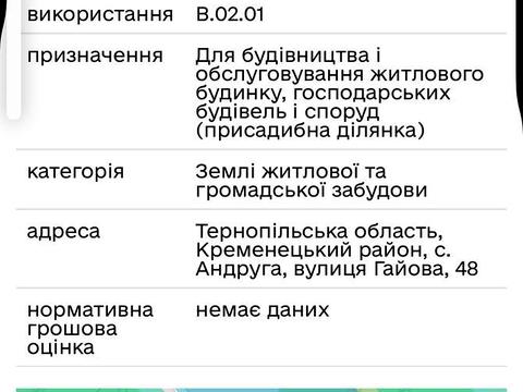 участок по адресу Гайова, 48