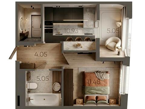 квартира по адресу Раковского ул., 24