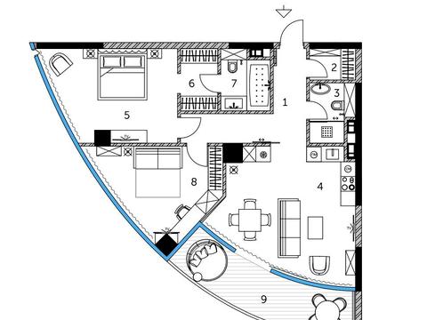 квартира по адресу Иоанна Павла II ул. (Лумумбы Патриса), 12