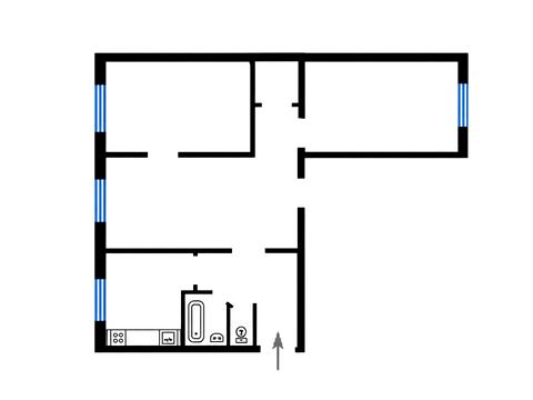квартира по адресу Бастионная ул., 3/12