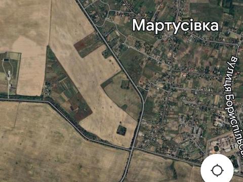 ділянка за адресою Бориспільська