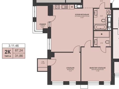 квартира за адресою Василя Тютюнника вул. (Анрі Барбюса), 43