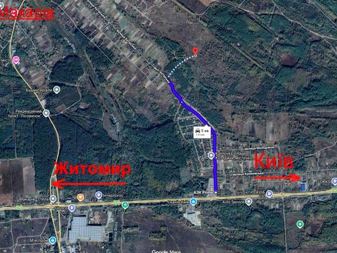 ділянка за адресою Житомирське шоссе