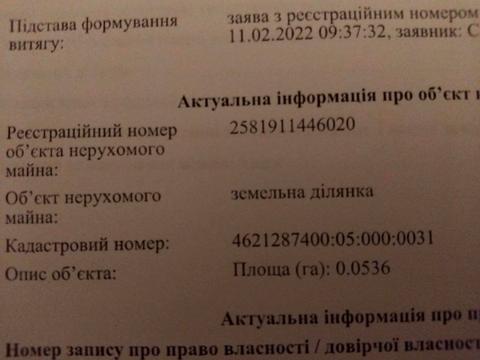 ділянка за адресою 