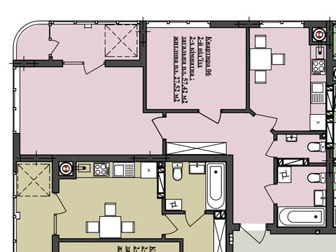 квартира за адресою Трускавецька вул., (Будинок Е)