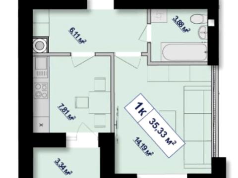 квартира за адресою набережна Василя Стефаника вул., (Будинок 1)