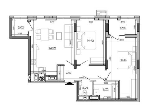 квартира за адресою Львів, Промислова вул., (Будинок 4.1)