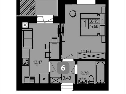 квартира по адресу Степана Бандери ул., 35
